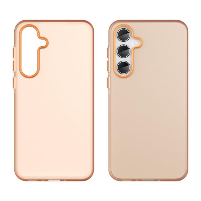 OEM - Samsung Galaxy A35 5G Skal TPU + PC Matt Genomskinlig Design - Orange