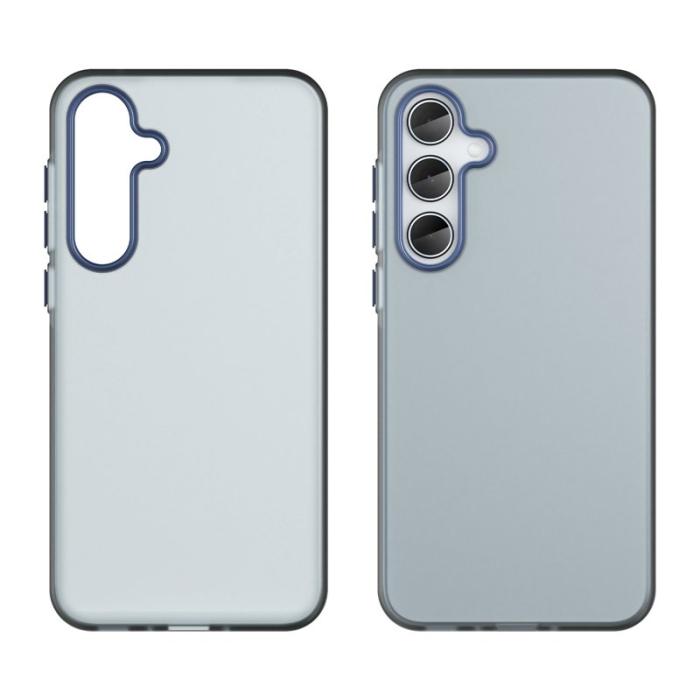 OEM - Samsung Galaxy A35 5G Skal TPU + PC Matt Transparent Design - Mörkblå