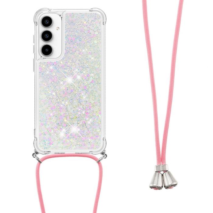 OEM - Samsung Galaxy A35 5G Skal TPU Quicksand Design - Laser / Hjärtan