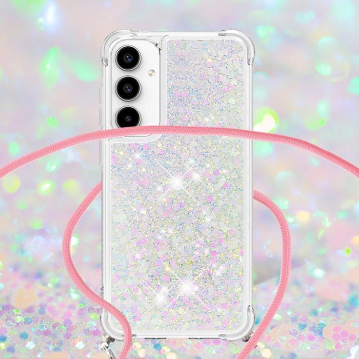 OEM - Samsung Galaxy A35 5G Skal TPU Quicksand Design - Laser / Hjärtan