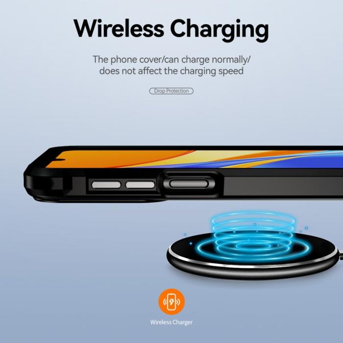 OEM - Samsung Galaxy A35 5G Skal TPU Ram Klar PC Baksida - Svart