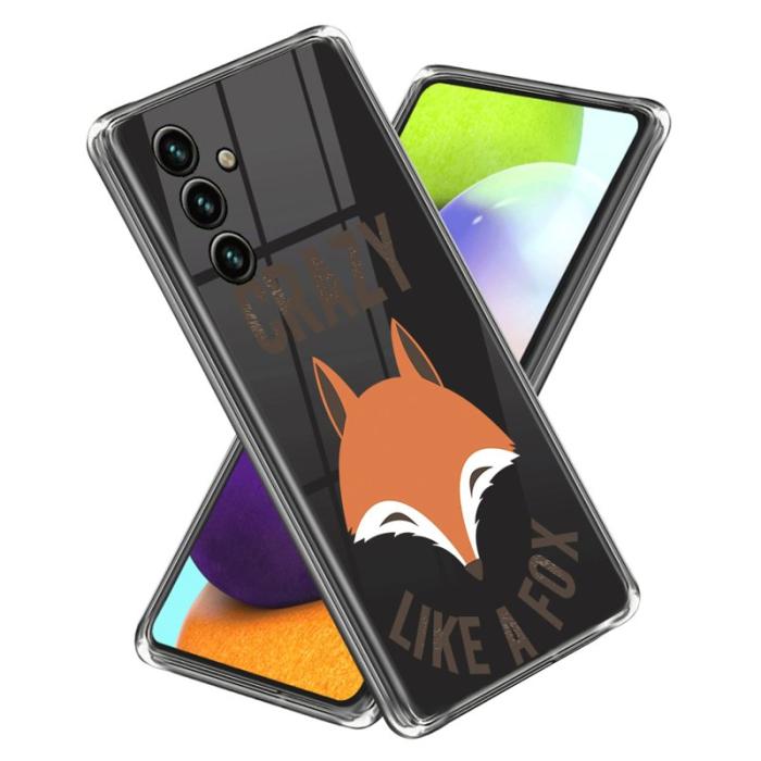 OEM - SAMSUNG Galaxy A35 5G Skal TPU Skyddsmaterial Mönstertryck - Fox