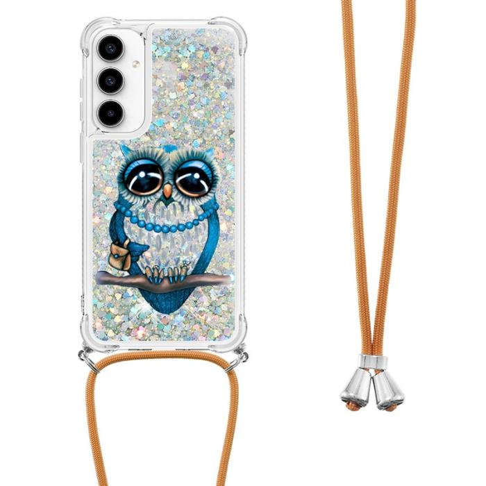 OEM - Samsung Galaxy A35 5G Skal TPU Snabbsand Mönster - Uggla