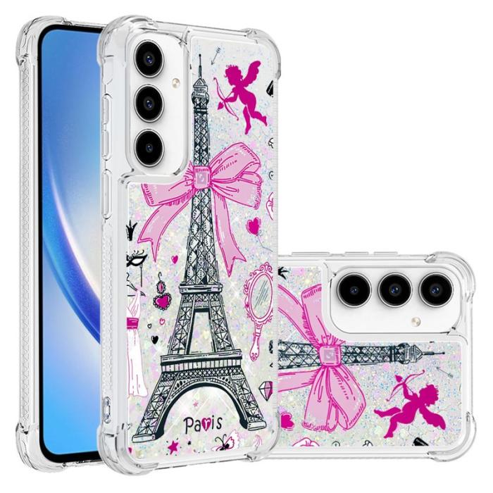 OEM - Samsung Galaxy A35 5G Skal TPU Snabbsand Mönstertryckt - Spegel / Torn