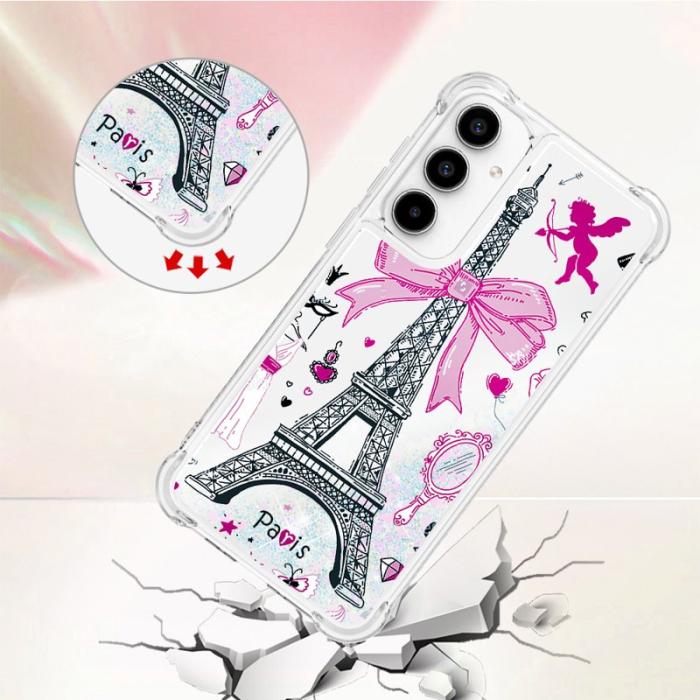 OEM - Samsung Galaxy A35 5G Skal TPU Snabbsand Mönstertryckt - Spegel / Torn