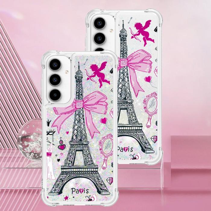 OEM - Samsung Galaxy A35 5G Skal TPU Snabbsand Mönstertryckt - Spegel / Torn