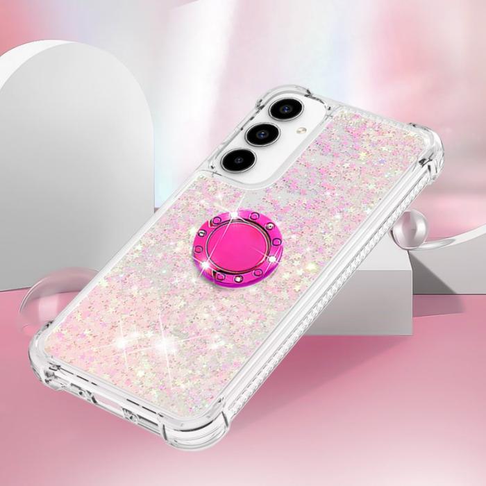 OEM - Samsung Galaxy A35 5G Skal TPU Stöd Fodral - Rosa / Pentagram