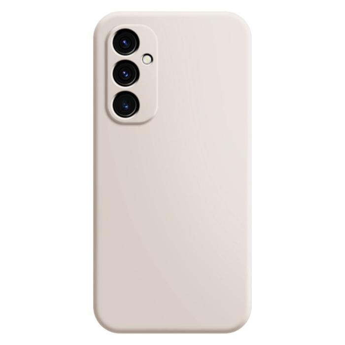 OEM - Samsung Galaxy A35 5G Skal TPU Stötdämpande Rakt Kant Skydd - Beige