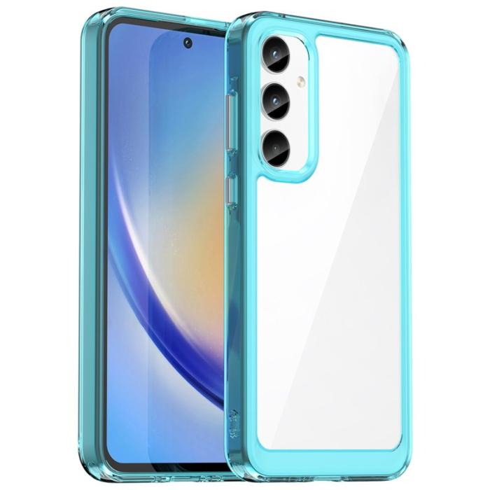 OEM - Samsung Galaxy A35 5G Skal TPU+Acrylic Hybrid - Transparent Blå