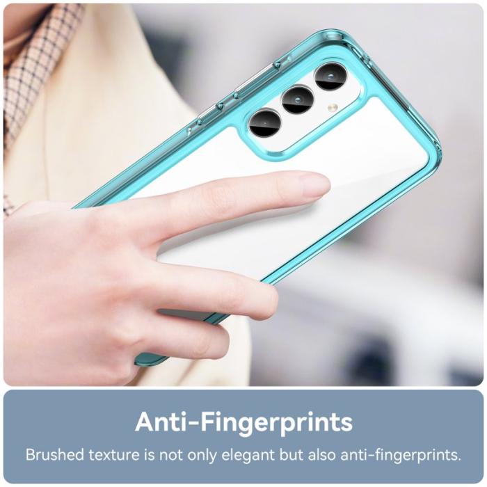 OEM - Samsung Galaxy A35 5G Skal TPU+Acrylic Hybrid - Transparent Blå