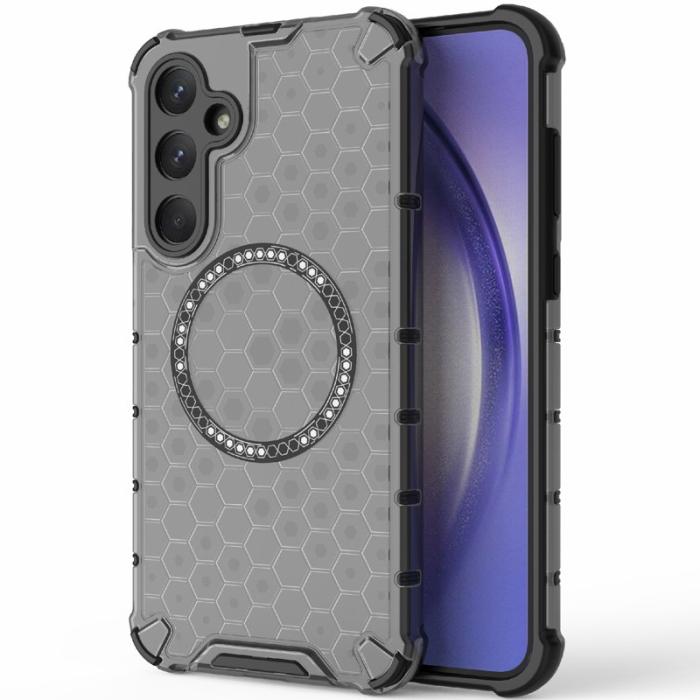 OEM - Samsung Galaxy A35 5G Skal TPU+PC Honeycomb Värmeavledning - Grå