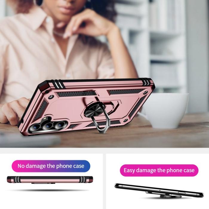 OEM - Samsung Galaxy A35 5G Skal TPU+PC Stöttålig Bakcover - Roséguld