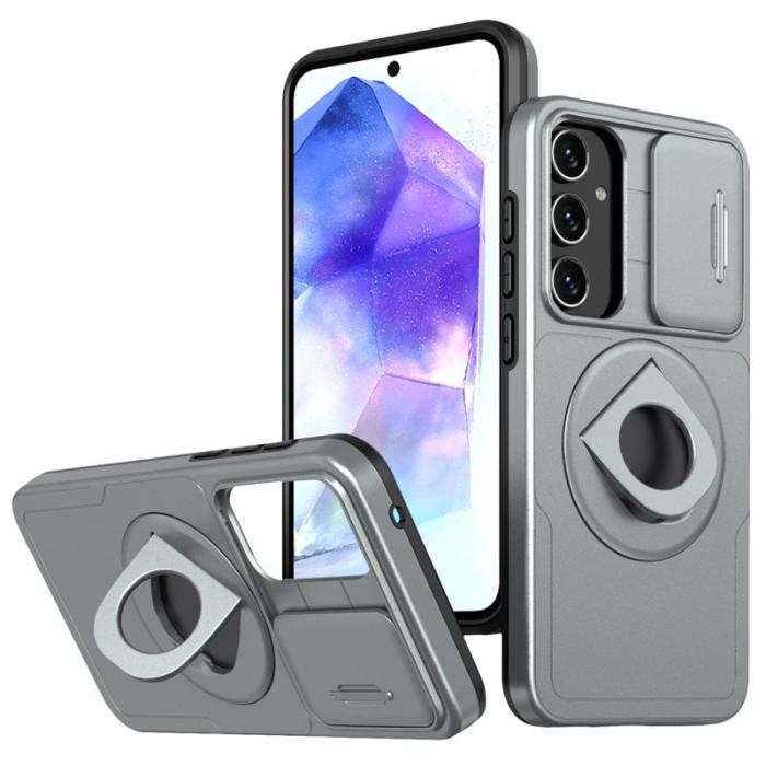 OEM - Samsung Galaxy A35 5G Skal TPU+PC Telefon Skydd - Grå