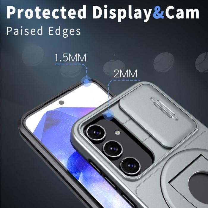 OEM - Samsung Galaxy A35 5G Skal TPU+PC Telefon Skydd - Grå