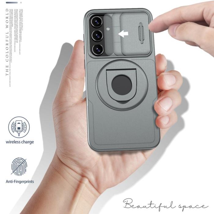 OEM - Samsung Galaxy A35 5G Skal TPU+PC Telefon Skydd - Grå