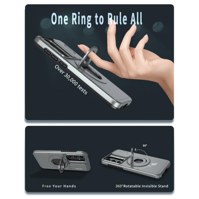 OEM - Samsung Galaxy A35 5G Skal TPU+PC Telefon Skydd - Grå