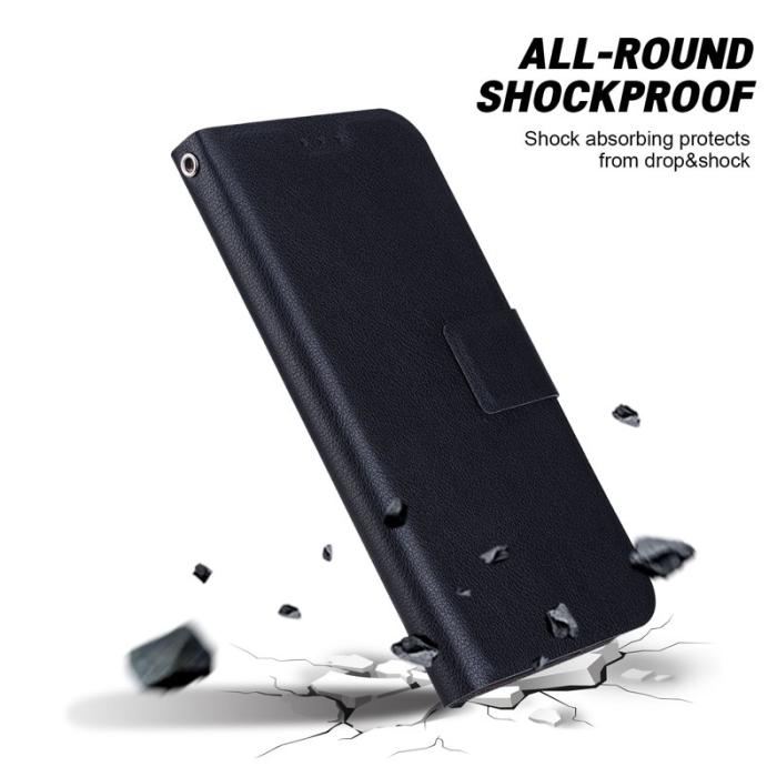 OEM - Samsung Galaxy A35 5G Skal Ultra-Tunn Konstläder + Plast - Svart