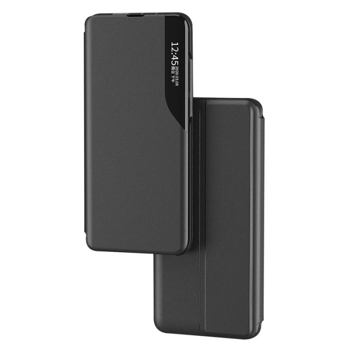 OEM - Samsung Galaxy A35 5G Skal View Window Konstläder Ställ - Orange