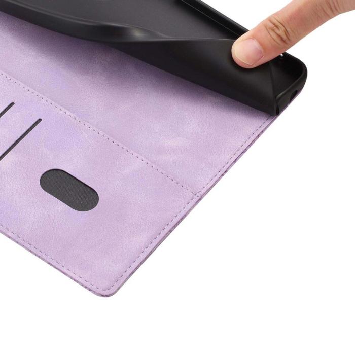 OEM - Samsung Galaxy S26 Edge Fodral Konstläder Blomsterdesign - Lila