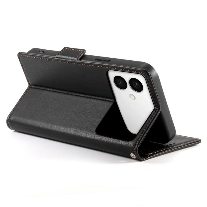 OEM - Samsung Galaxy S26 Edge Fodral PU Läder - Svart