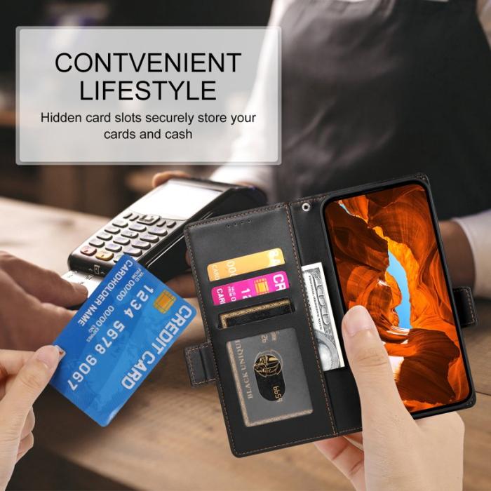 OEM - Samsung Galaxy S26 Edge Fodral PU Läder - Svart