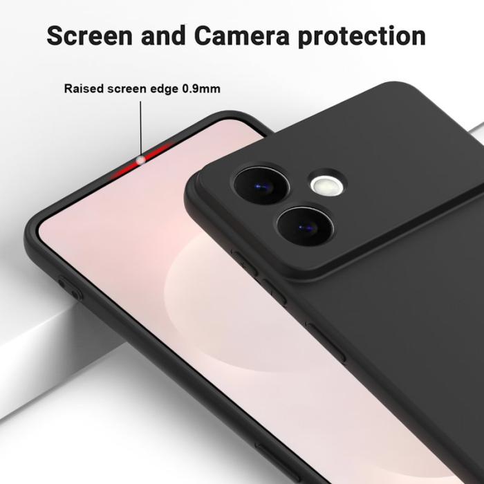 OEM - Samsung Galaxy S26 Edge Skal Flytande Silikon - Svart