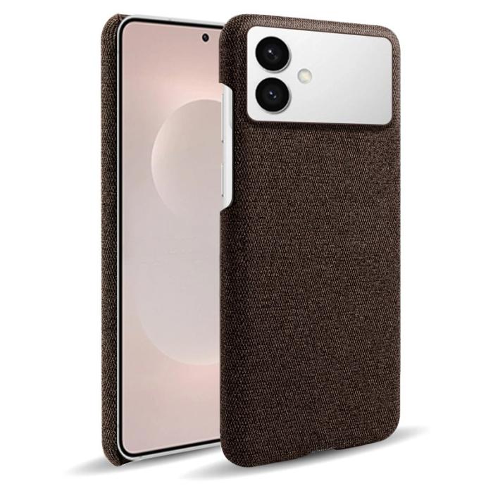 OEM - Samsung Galaxy S26 Edge Skal Klädd Textur Anti-Scratch Plast - Brun