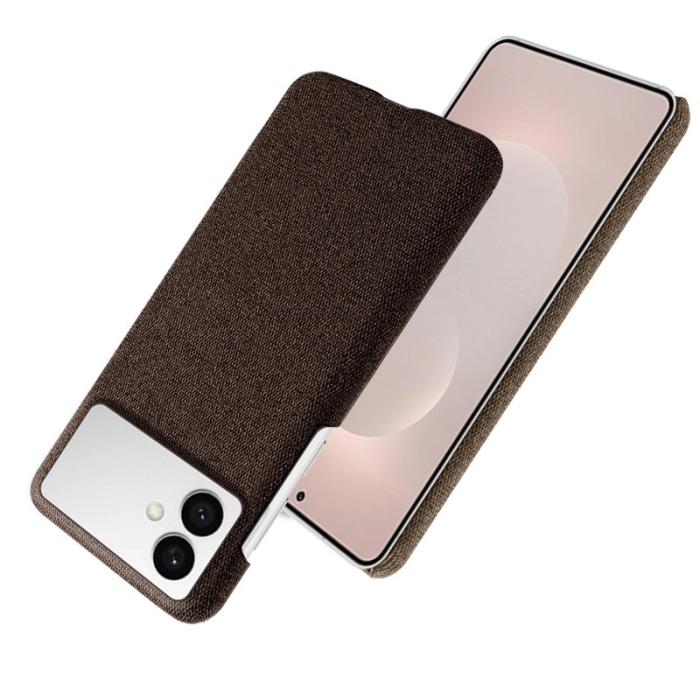 OEM - Samsung Galaxy S26 Edge Skal Klädd Textur Anti-Scratch Plast - Brun