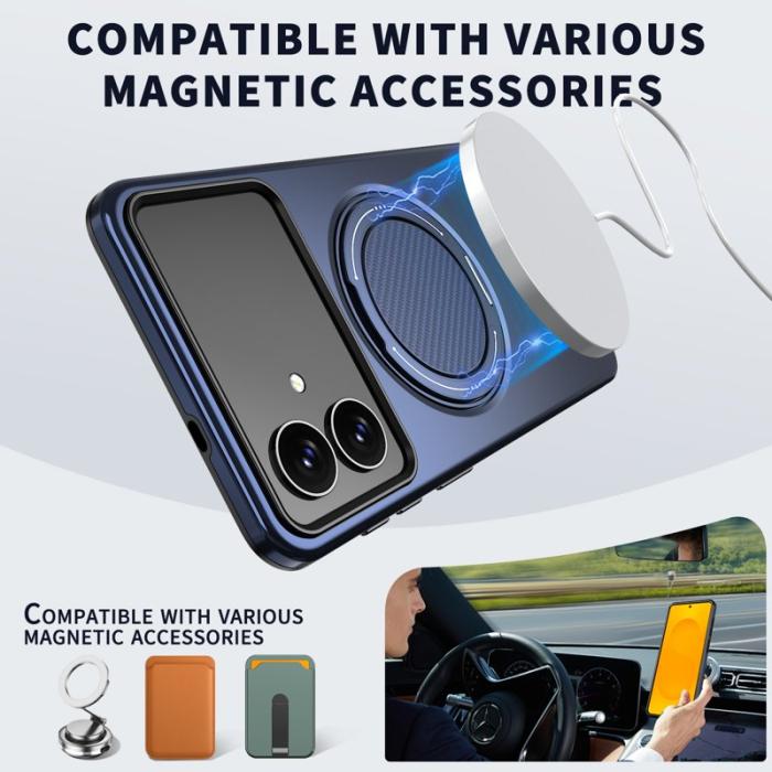 OEM - Samsung Galaxy S26 Edge Skal Magnetiskt TPU + PC Bakcover - Blå