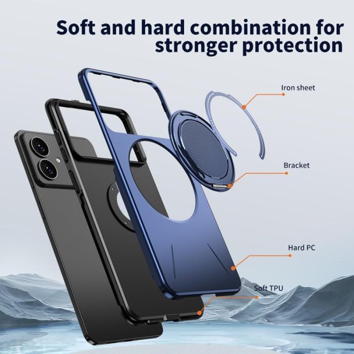 OEM - Samsung Galaxy S26 Edge Skal Magnetiskt TPU + PC Bakcover - Blå