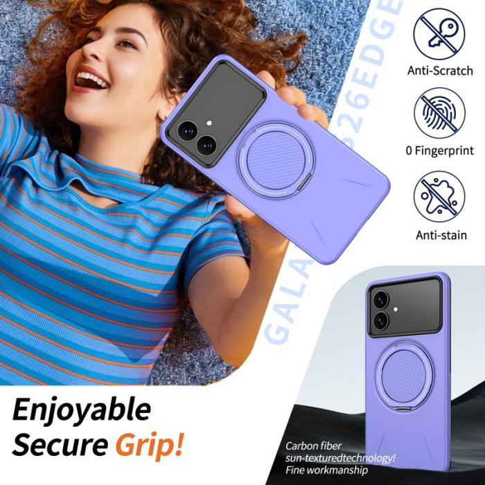 OEM - Samsung Galaxy S26 Edge Skal Magnetiskt TPU + PC Bakcover - Lila