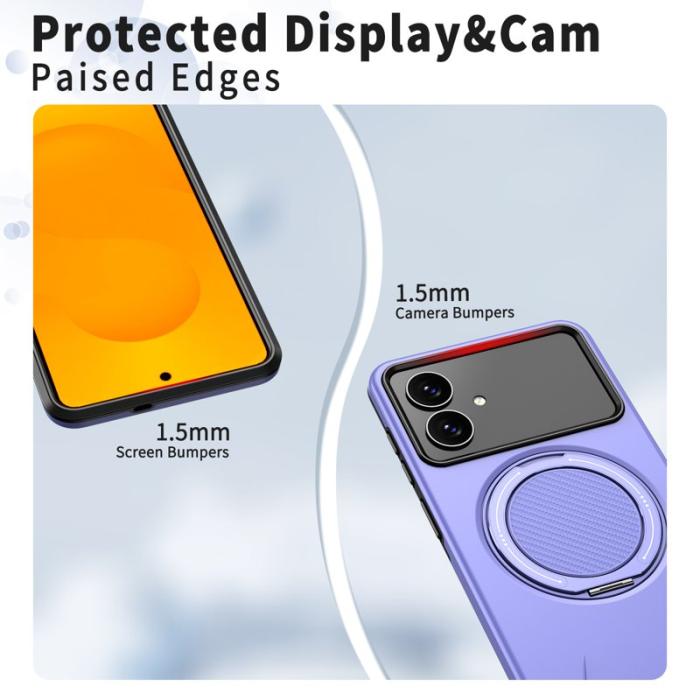 OEM - Samsung Galaxy S26 Edge Skal Magnetiskt TPU + PC Bakcover - Lila