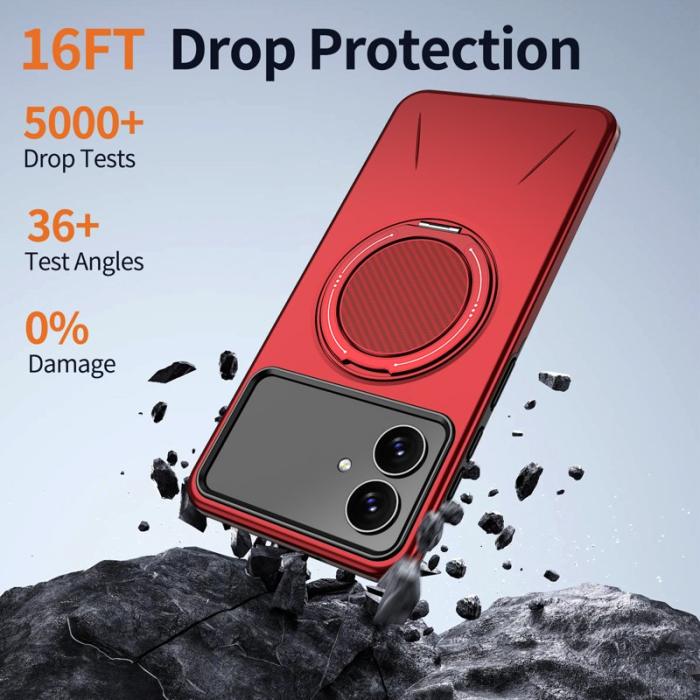 OEM - Samsung Galaxy S26 Edge Skal Magnetiskt TPU + PC Baksida - Röd