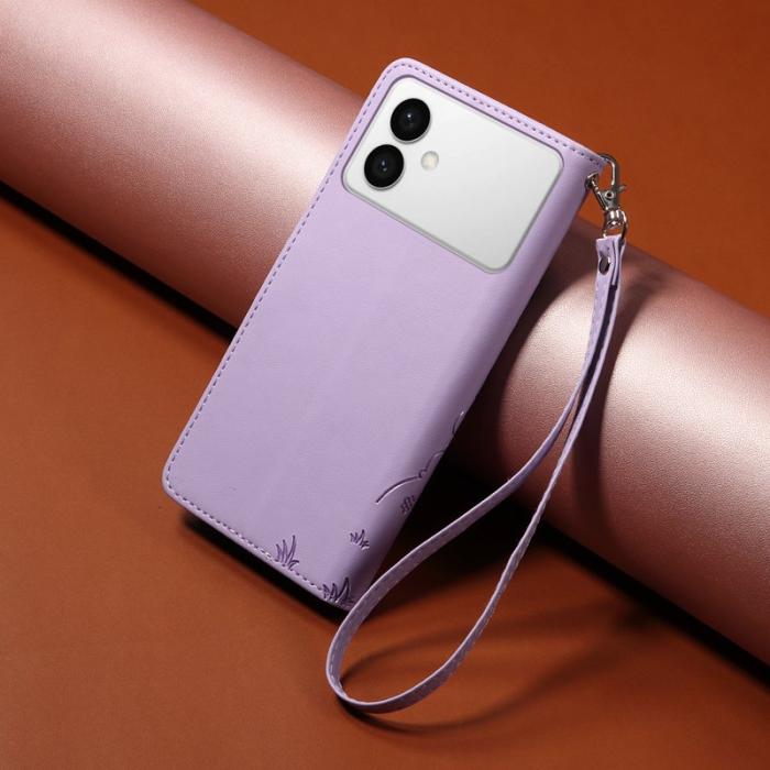 OEM - Samsung Galaxy S26 Edge Skal PU Läder RFID Skydd - Lila