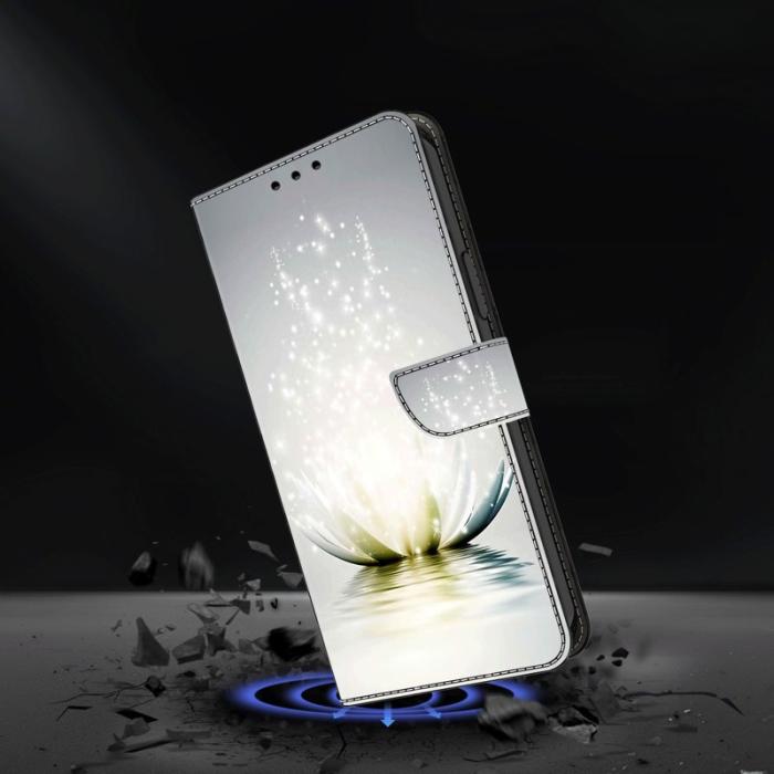 OEM - Samsung Galaxy S26 Plus Fodral 3D Mönster PU Läder Ställ - Lotus