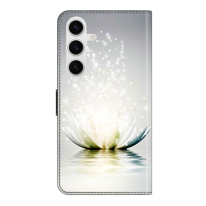 OEM - Samsung Galaxy S26 Plus Fodral 3D Mönster PU Läder Ställ - Lotus