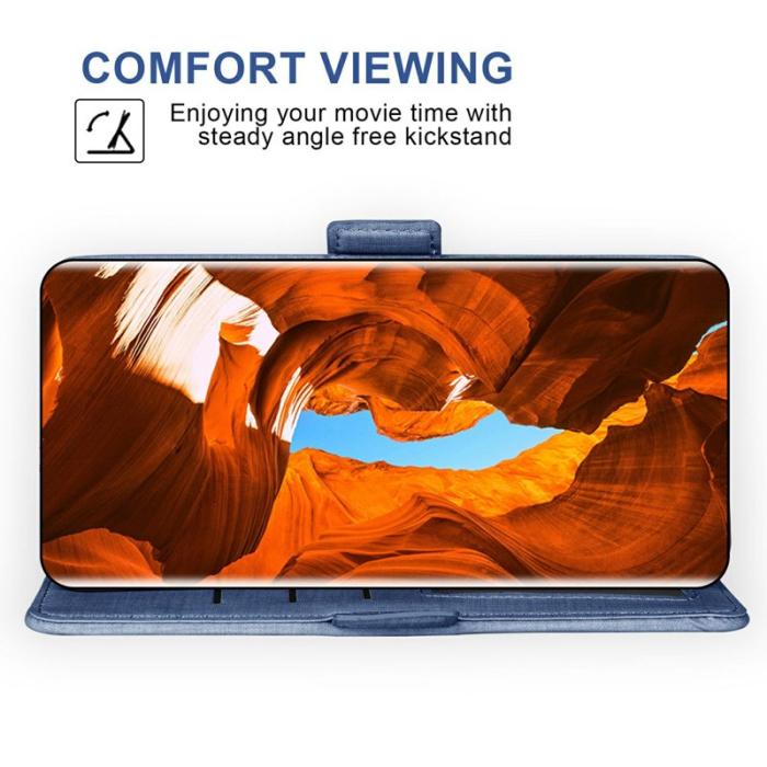 OEM - Samsung Galaxy S26 Fodral Jean Tyg Konstläder - Blå