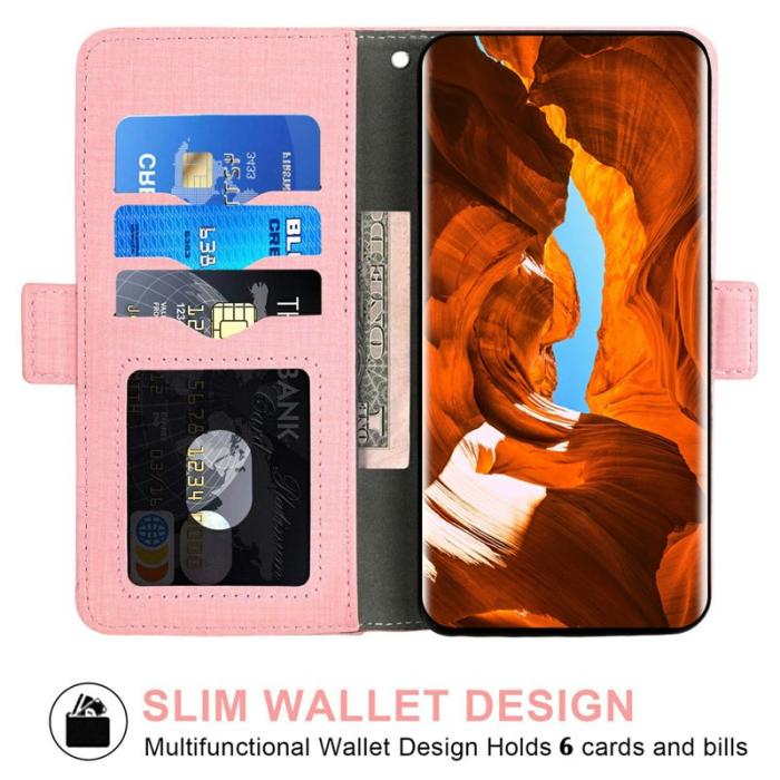 OEM - Samsung Galaxy S26 Fodral Jean Tyg Konstläder - Rosa