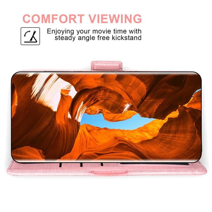 OEM - Samsung Galaxy S26 Fodral Jean Tyg Konstläder - Rosa