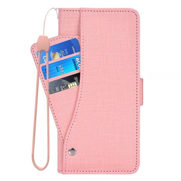 OEM - Samsung Galaxy S26 Fodral Jean Tyg Konstläder - Rosa