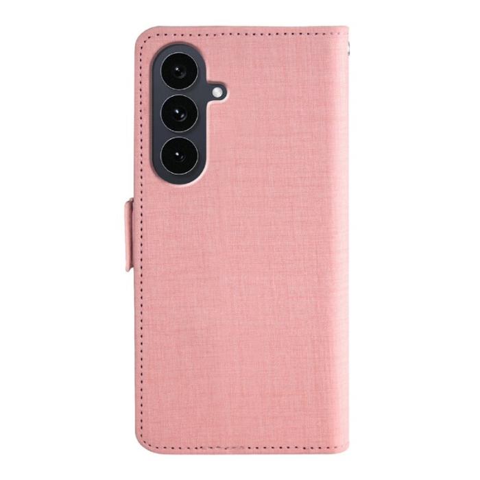 OEM - Samsung Galaxy S26 Fodral Jean Tyg Konstläder - Rosa