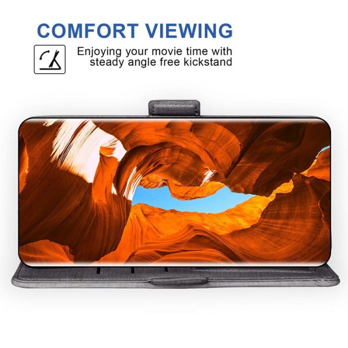 OEM - Samsung Galaxy S26 Fodral Konstläder Jean Tyg - Grå