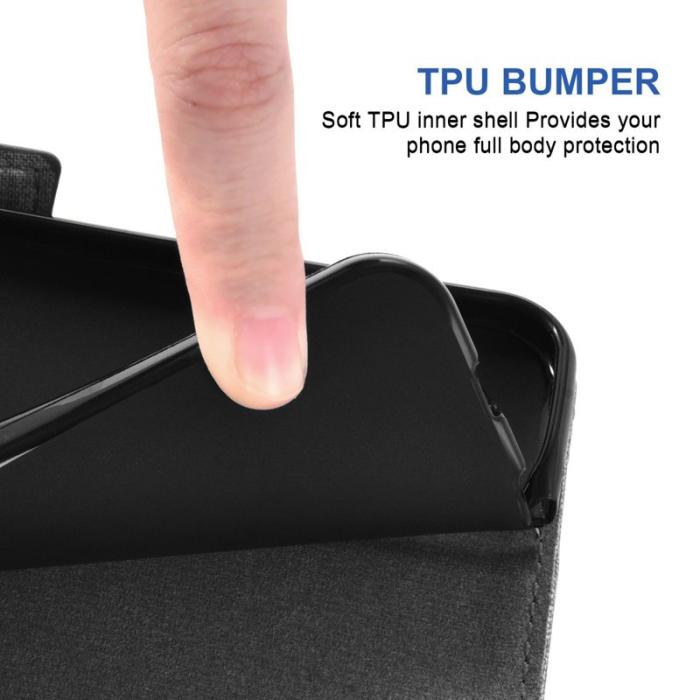 OEM - Samsung Galaxy S26 Fodral Konstläder Jean Tyg - Grå