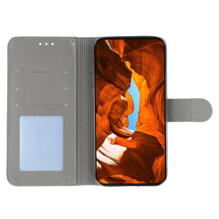 OEM - Samsung Galaxy S26 Fodral Konstläder Med Fjädertryck - Grå