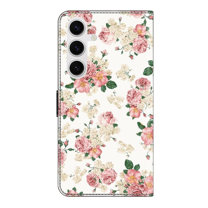 OEM - Samsung Galaxy S26 Fodral Konstläder Mönstertryck - Pion