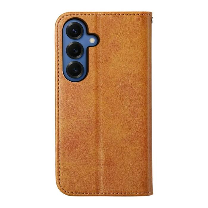 OEM - Samsung Galaxy S26 Fodral Konstläder Plånboksfodral - Gul