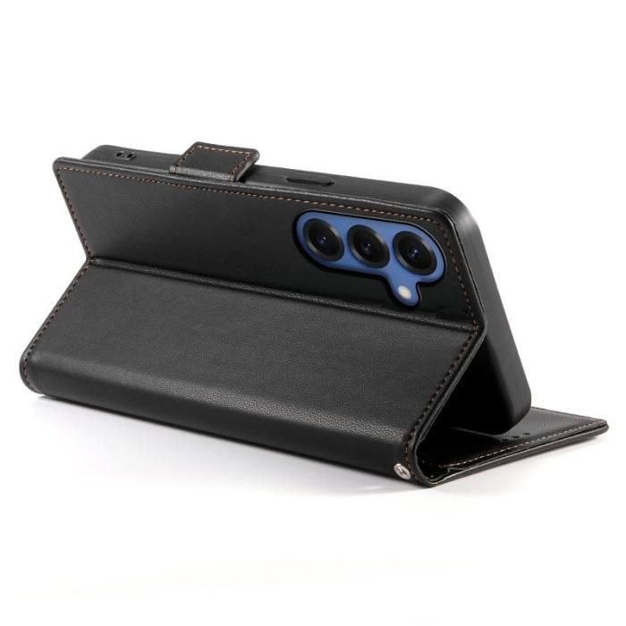 OEM - Samsung Galaxy S26 Fodral Konstläder Ställfodral - Svart