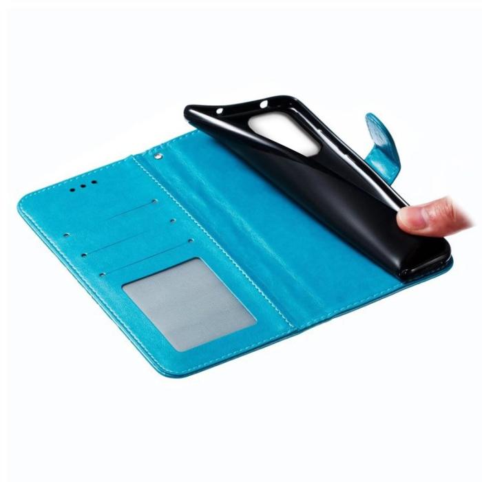 OEM - Samsung Galaxy S26 Plus Fodral PU Läder Mandala Mönster - Blå