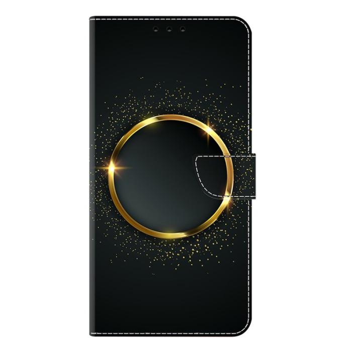 OEM - Samsung Galaxy S26 Plus Fodral PU Läder Med Ställ - Guld Ring
