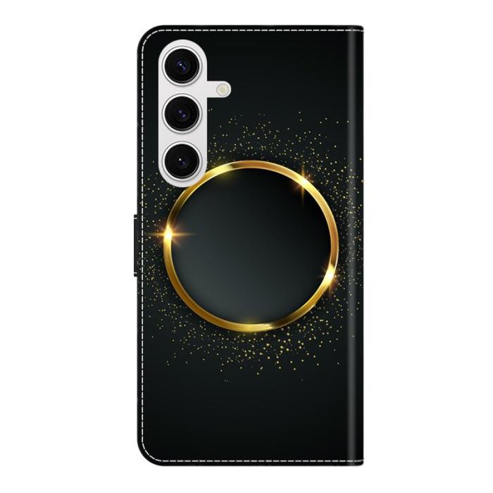 OEM - Samsung Galaxy S26 Plus Fodral PU Läder Med Ställ - Guld Ring